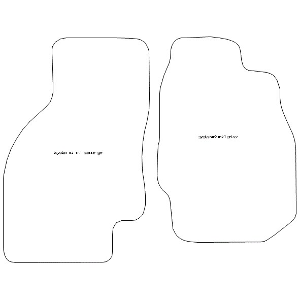 Toyota MR2 MK1 Car Mats